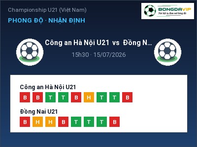 Soi kèo Công an Hà Nội U21 vs Đồng Nai U21 15h30 ngày 15/07: Cửa trên gọi tên chủ nhà