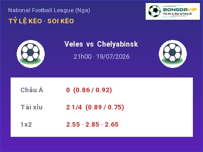 Nhận định bóng đá Veles vs Chelyabinsk (21h00, 19/07): Cửa trên gọi tên chủ nhà