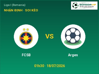 Soi kèo, dự đoán FCSB vs Arges 01h30 ngày 18/07: Chủ nhà sáng cửa