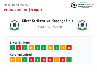 Nhận định kèo Silver Strikers vs Karonga United 19h30 ngày 19/07 – Chủ nhà sáng cửa