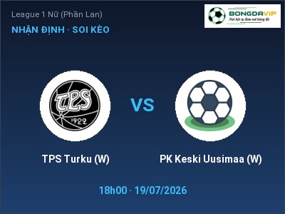 Nhận định kèo TPS Turku (W) vs PK Keski Uusimaa (W) 18h00 ngày 19/07 – Đội khách sáng cửa