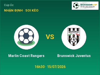 Soi kèo, dự đoán Marlin Coast Rangers vs Brunswick Juventus 16h30 ngày 15/07: Khách lấn chủ