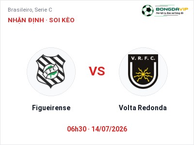 Dự đoán Figueirense vs Volta Redonda, 06h30 ngày 14/07: Tỷ lệ kèo Brasileiro, Serie C
