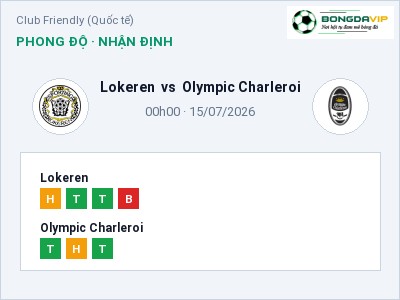 Soi kèo, dự đoán Lokeren vs Olympic Charleroi 00h00 ngày 15/07: Chủ nhà gặp khó